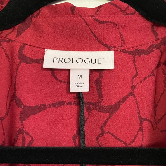 MIDI Button Down Red Dress - Picture 4 of 5